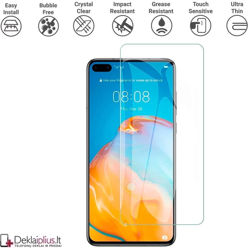 Apsauginis stikliukas telefonui (Huawei P40) Apsauginis stikliukas telefonui (Huawei P40)